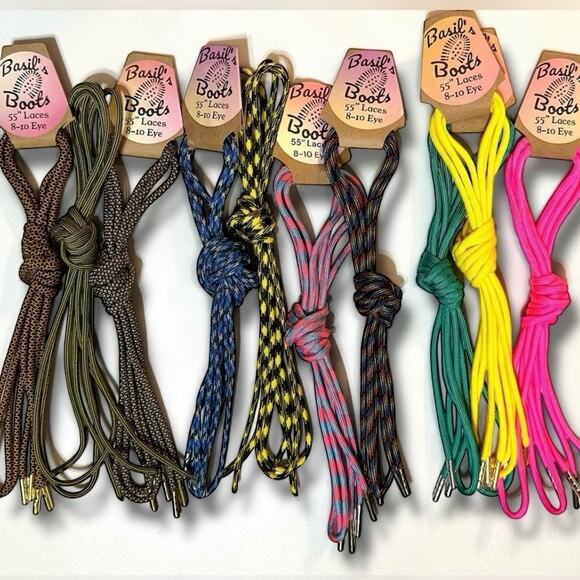 Custom Handmade Strong 55” Paracord Replacement Shoelaces for 8-10 eyelet boots - Picture 1 of 7